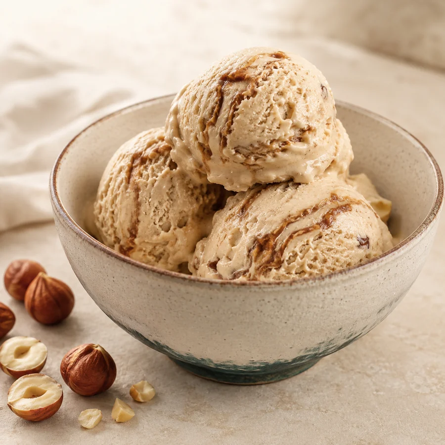 Helado de avellana